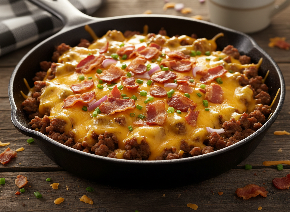Bacon Cheeseburger Skillet