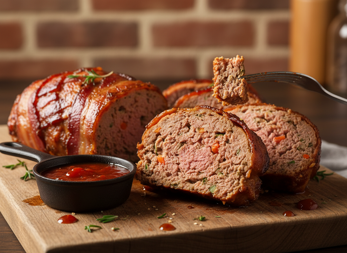 Bacon-Wrapped Meatloaf