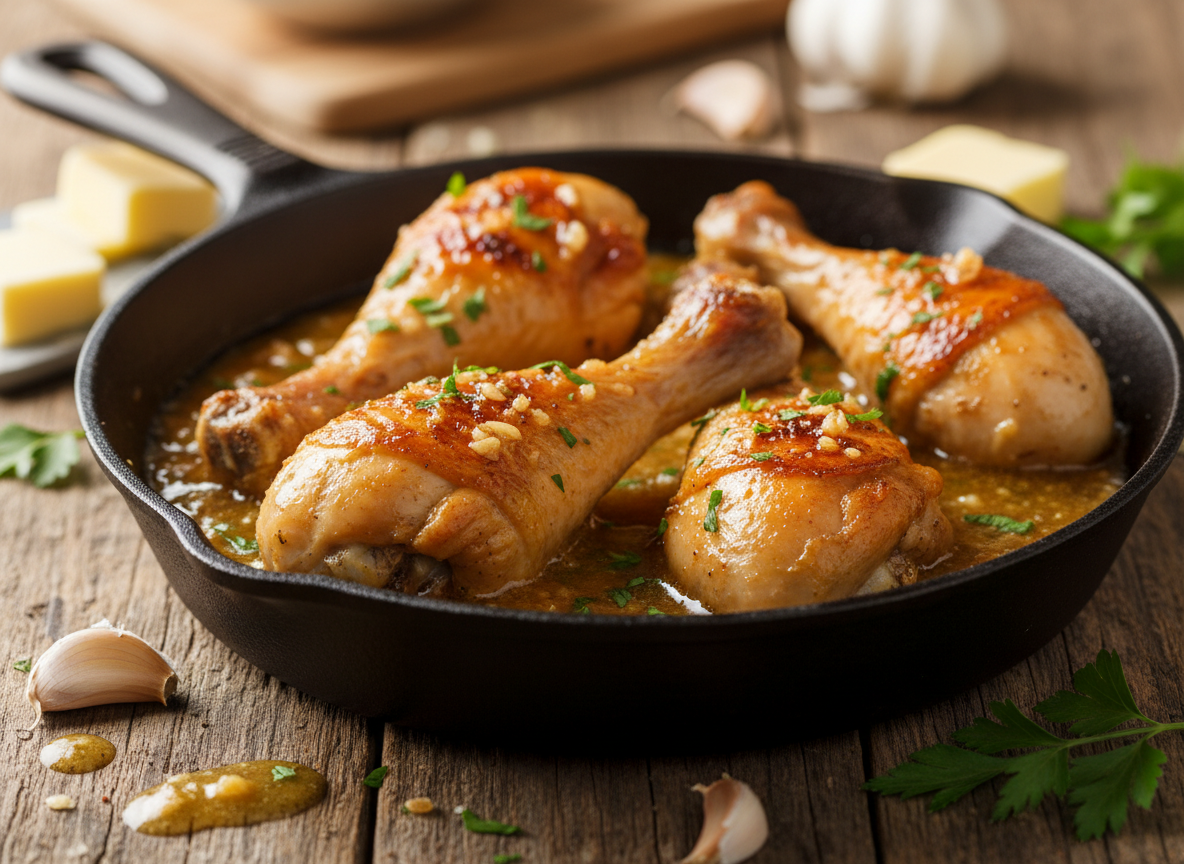 Garlic Butter Chicken Drumsticks