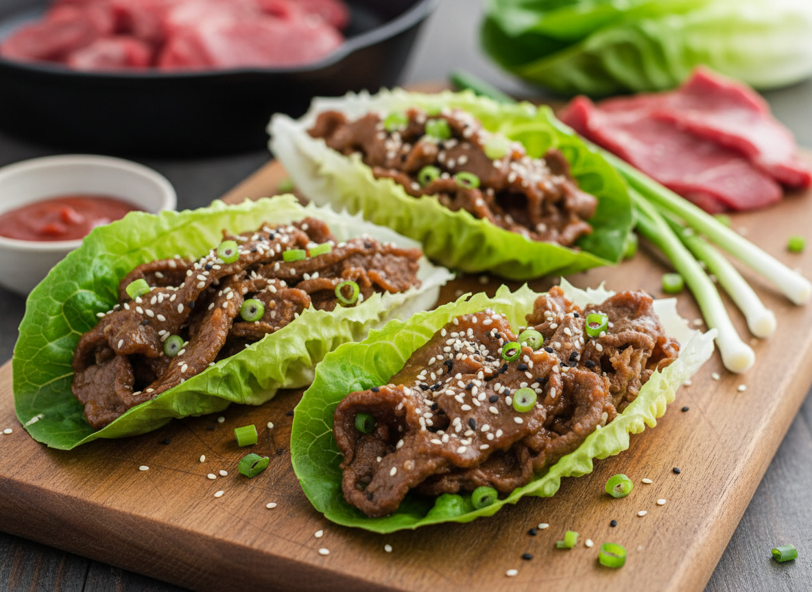 Korean Beef Lettuce Wraps