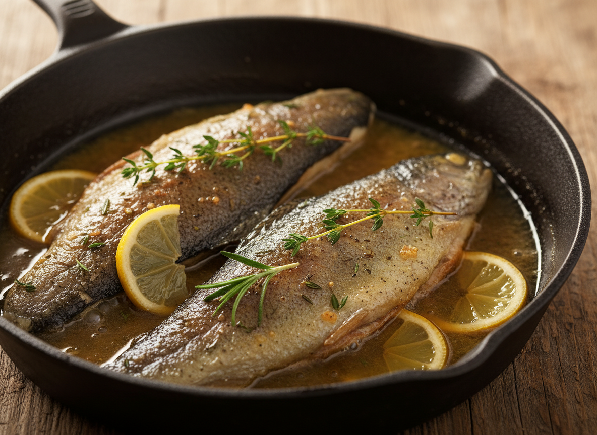 Lemon Herb Pan-Seared Trout