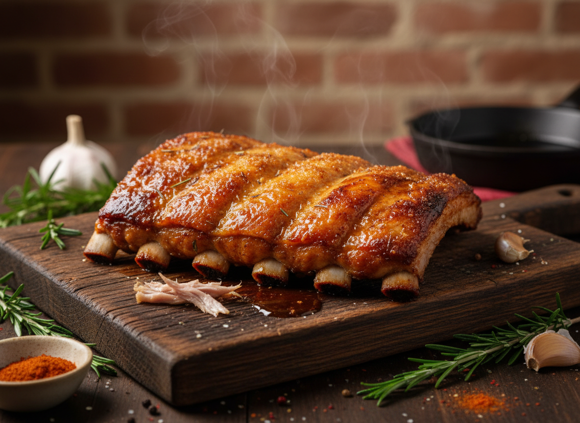 Oven-Baked Pork Spare Ribs