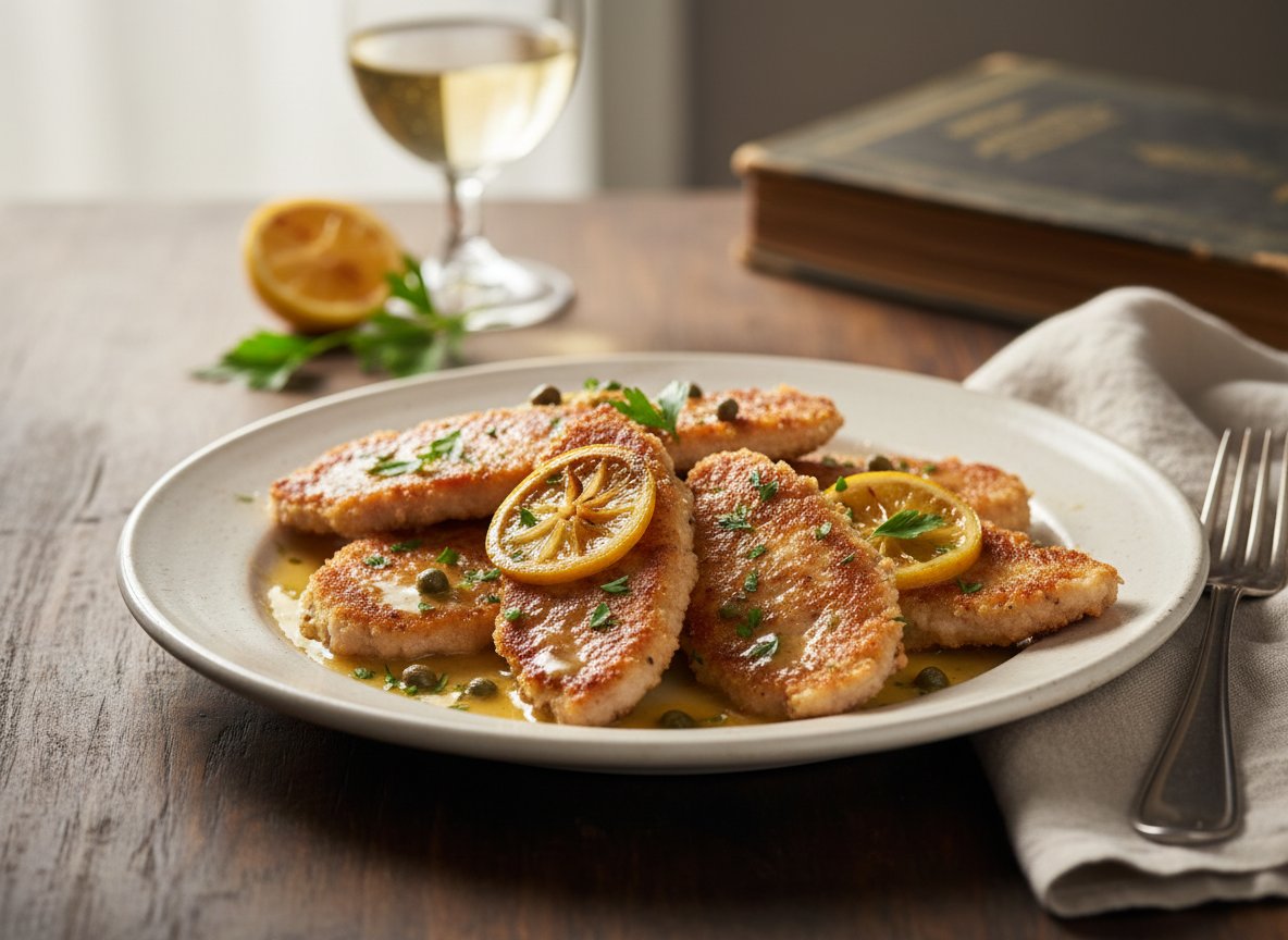 Pork Scallopini with Lemon Caper Sauce