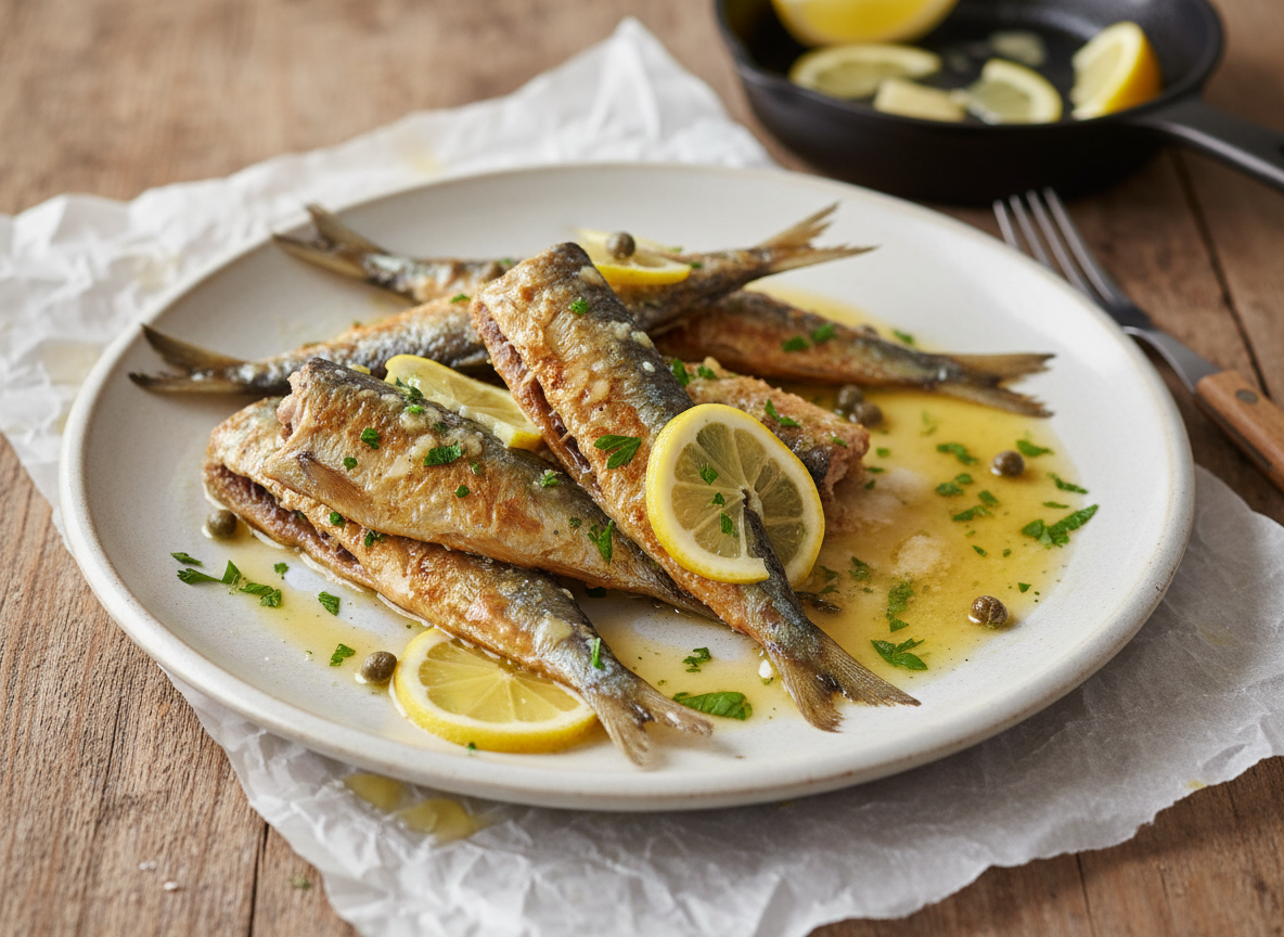 Sardines with Lemon Butter