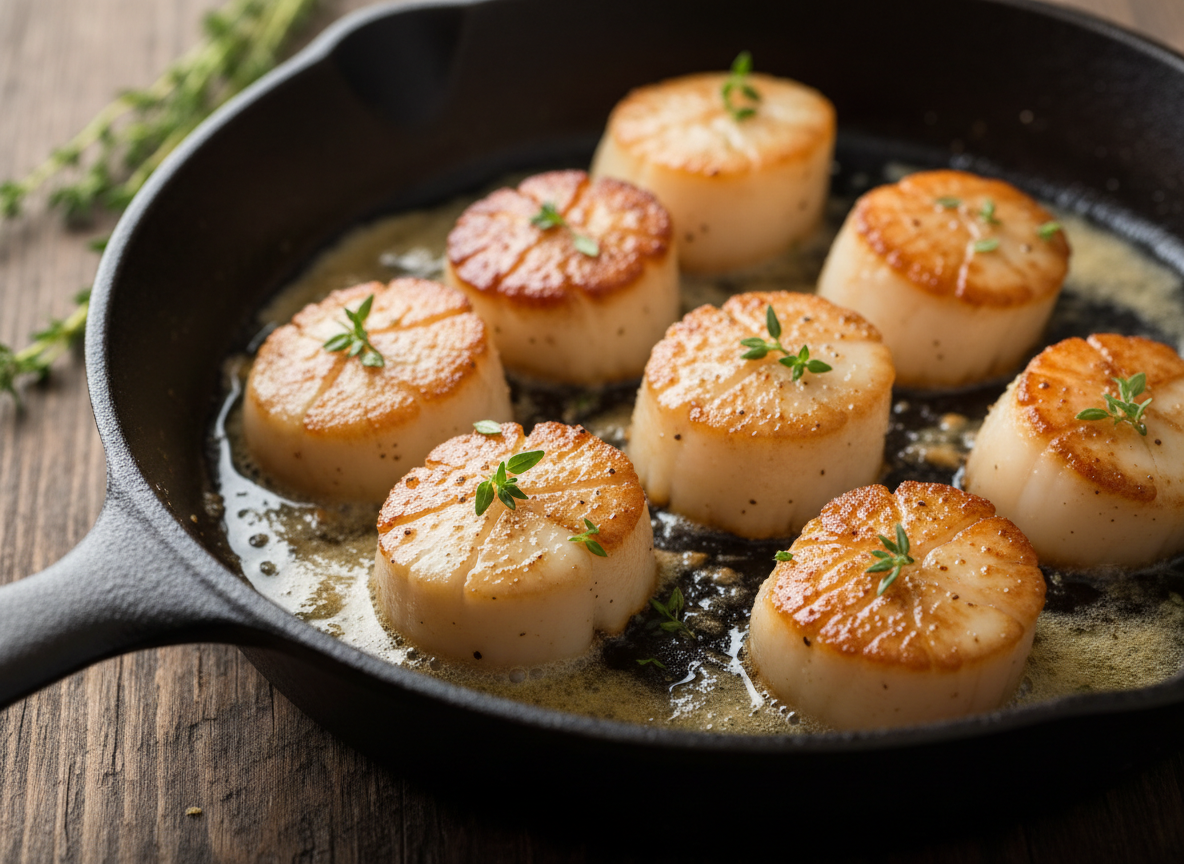 Seared Scallops with Brown Butter