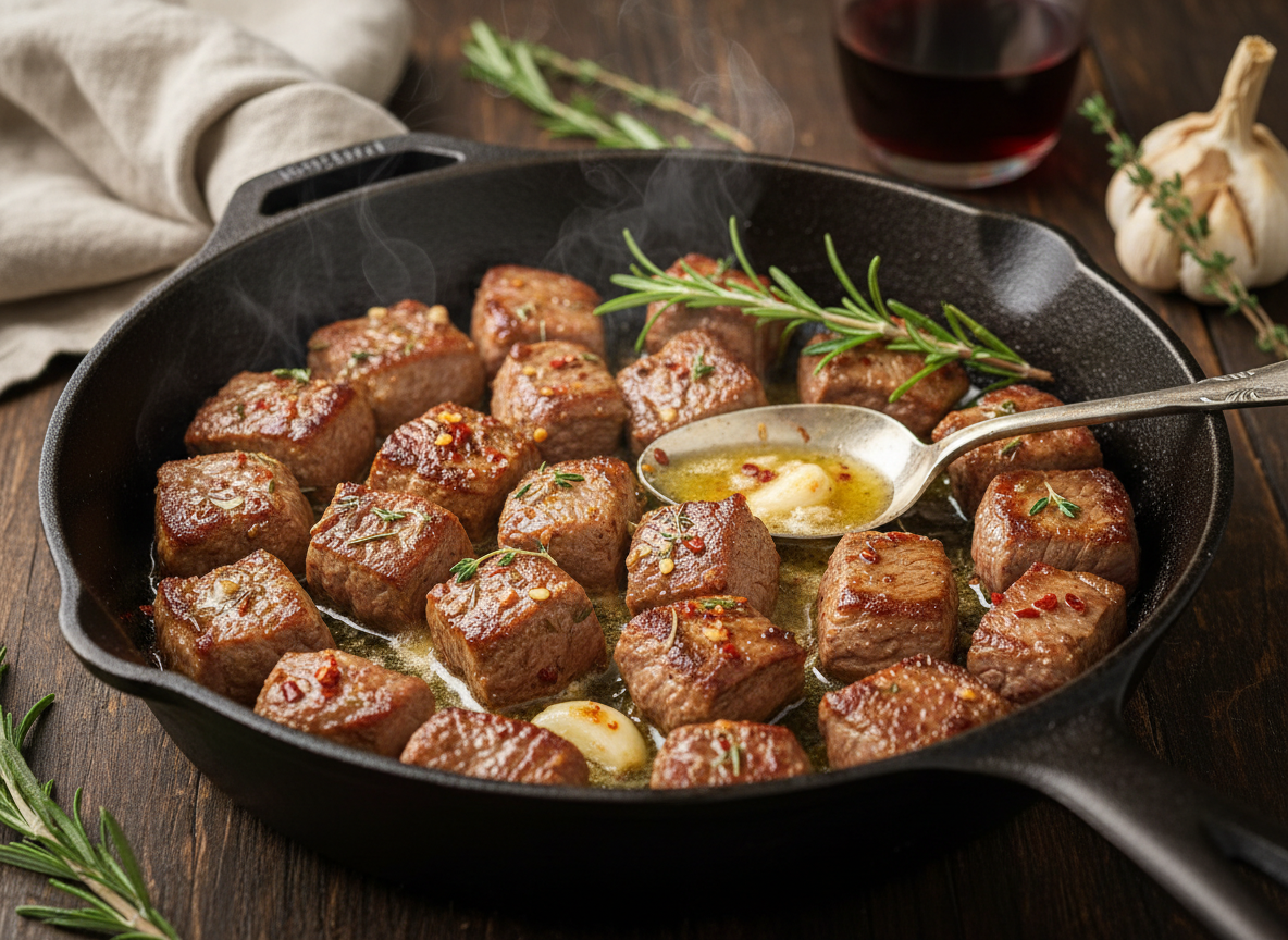 Garlic Butter Steak Bites